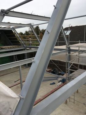 Click Here To Enlarge This Photo Of Sandblasted Steel Frame