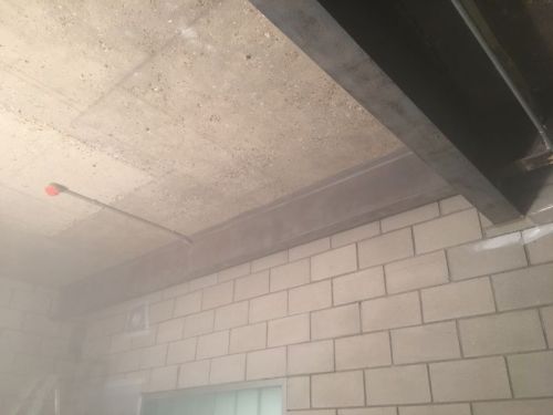Sandblasting and Airless Spraying of Steel Beams, Film Studio, Chiswick, London