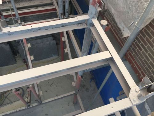 Click Here To Enlarge This Photo Of External Staircase Sandblasted and Primer Painted