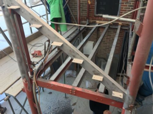 Click Here To Enlarge This Photo Of External Staircase Sandblasted and Primer Painted
