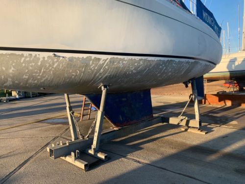 Click Here To Enlarge This Photo Of Sandblasted Yacht