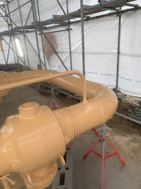 Click Here To Enlarge This Photo Of Gas Pipe Line Blasting & Painting