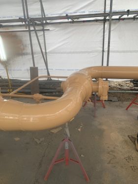 Click Here To Enlarge This Photo Of Gas Pipe Line Blasting & Painting