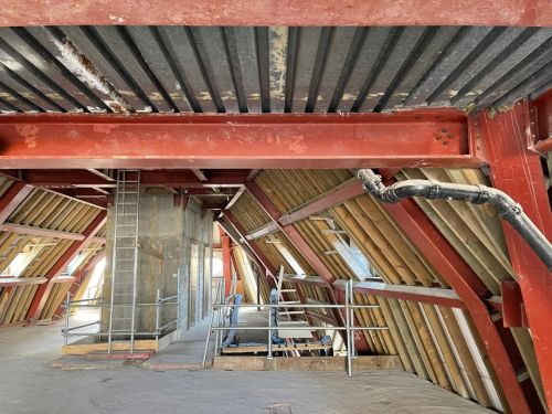 Click Here To Enlarge This Photo Of Vermiculite Fire Protection Removal