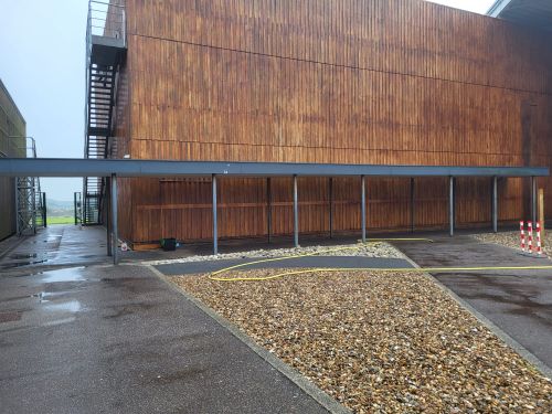 Click Here To Enlarge This Photo Of Folkestone Sand Blasting