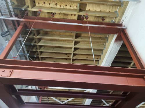 Click Here To Enlarge This Photo Of Trocadero Hotel Steel Frame Sandblasting