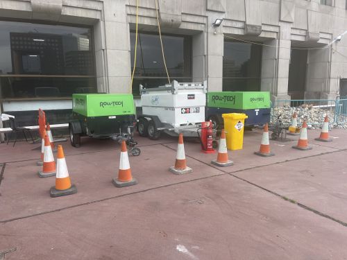 Click Here To Enlarge This Photo Of Removing Contaminates With Sand Blasting