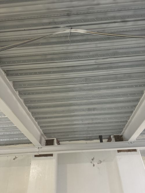 Click Here To Enlarge This Photo Of Sand Blasting Power Station Rib Deck Soffit