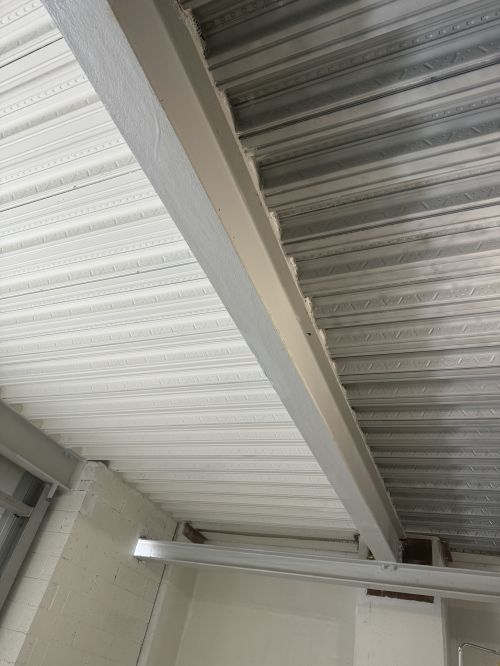 Click Here To Enlarge This Photo Of Sand Blasting Power Station Rib Deck Soffit