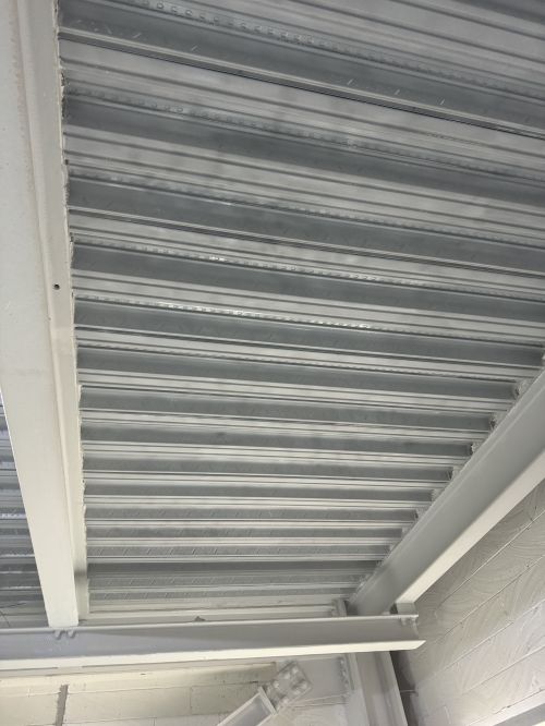 Click Here To Enlarge This Photo Of Sand Blasting Power Station Rib Deck Soffit