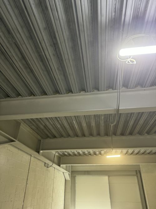 Click Here To Enlarge This Photo Of Sand Blasting Power Station Rib Deck Soffit