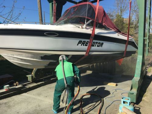 Click Here To Enlarge This Photo Of Sandblasted Boat