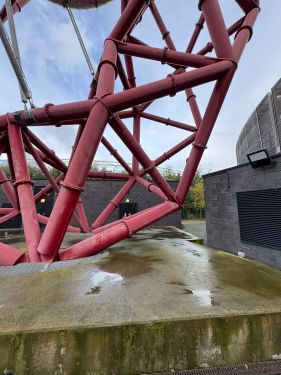 Click Here To Enlarge This Photo Of Sand Blasting - The Orbit, Queen Elizabeth Olympic Stadium, London. 
