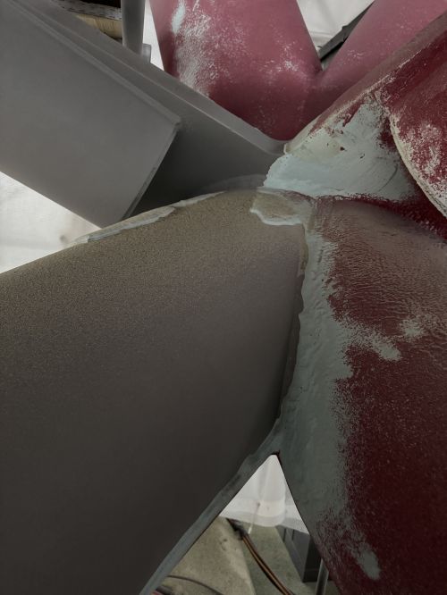 Click Here To Enlarge This Photo Of Sand Blasting - The Orbit, Queen Elizabeth Olympic Stadium, London. 