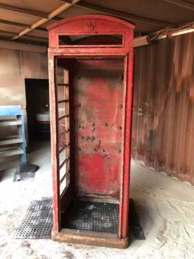 Click Here To Enlarge This Photo Of Telephone Box Sandblasting