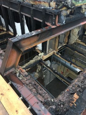 Click Here To Enlarge This Photo Of Fire Damage To Sainsburys