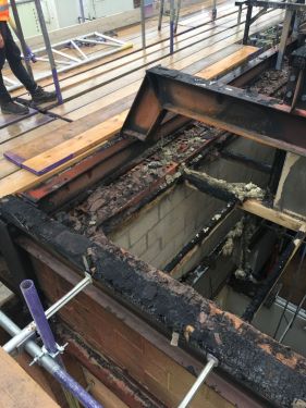 Click Here To Enlarge This Photo Of Fire Damage To Sainsburys