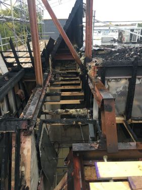 Click Here To Enlarge This Photo Of Fire Damage To Sainsburys